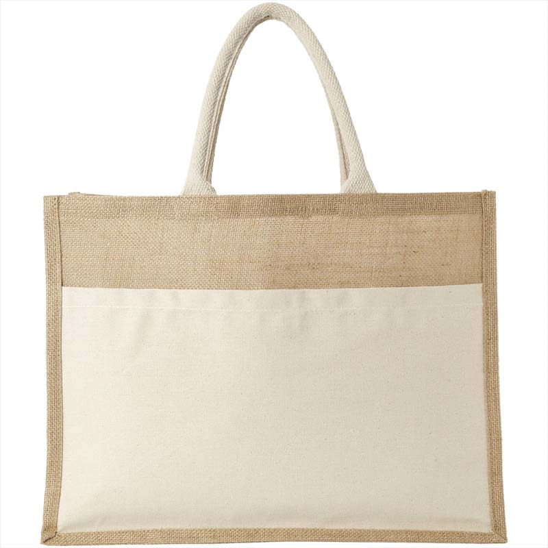 Mumbay Cotton Pocket Jute Tote Bag