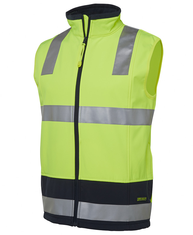 JB Hi Vis Water Resistant Layer Softshell Vest