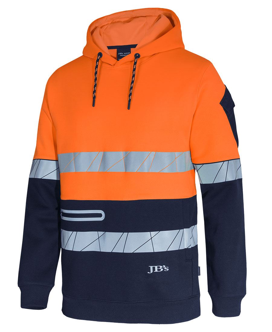 JB's 450g HiVis Pullover Hoodie Fragmented Tape