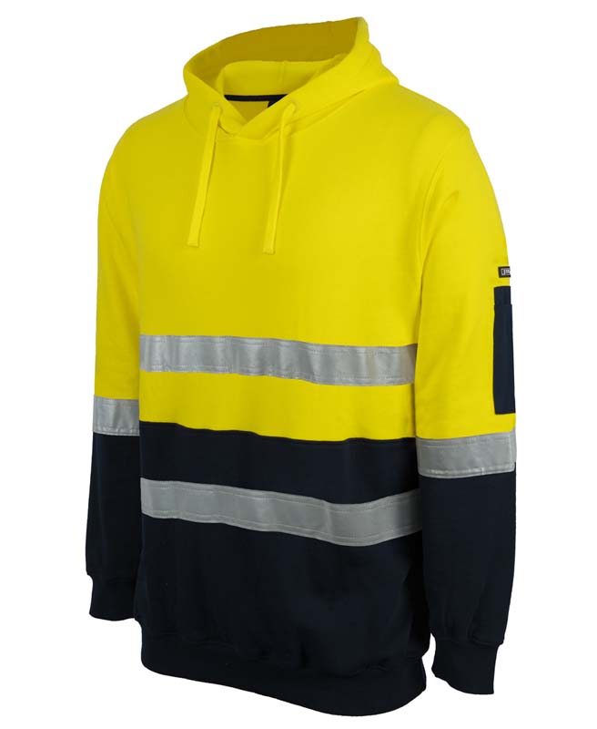 JB Hi Vis (D+N) 310 Cotton Pull Over Hoodie