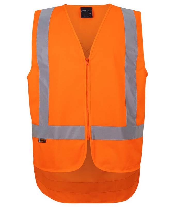 JB'S NSW/QLD Rail (D+N) Zip X-Back Safety Vest