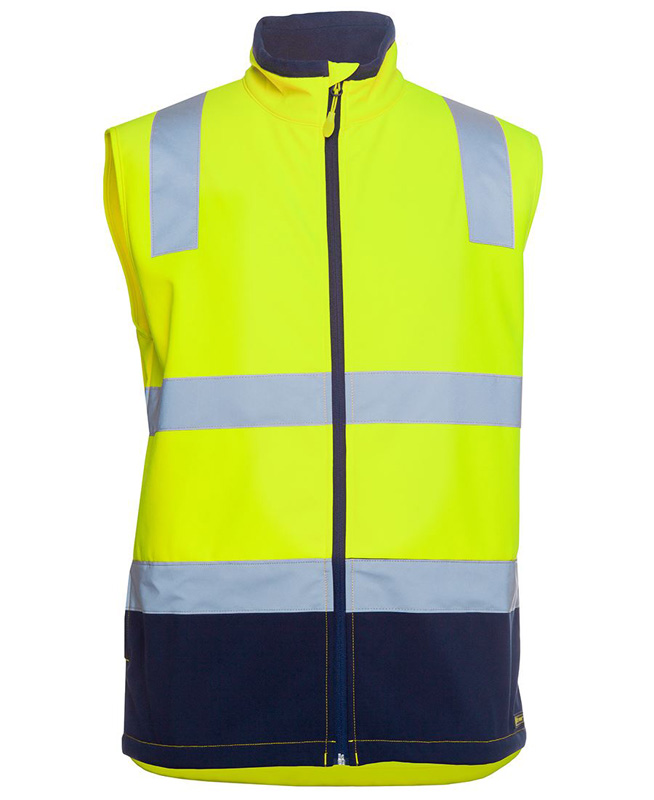 JB Hi Vis Water Resistant Softshell Vest