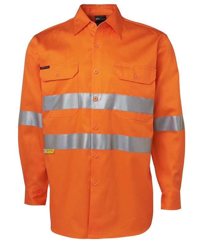 JB Hi Vis Long Sleeeve Shirt 3M 190G