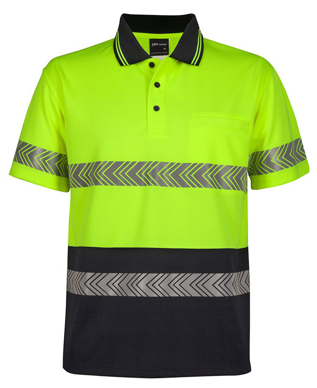 JB  Hi Vis Segmented Tape Polo