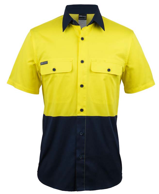 JB's Hi Vis S/S Stretch Work Shirt