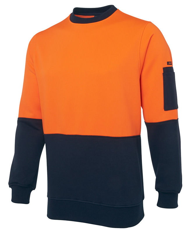 JB Hi Vis Fleecy Crew Neck Top