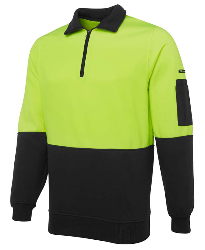 Hi Vis Half Zip Fleecy Top