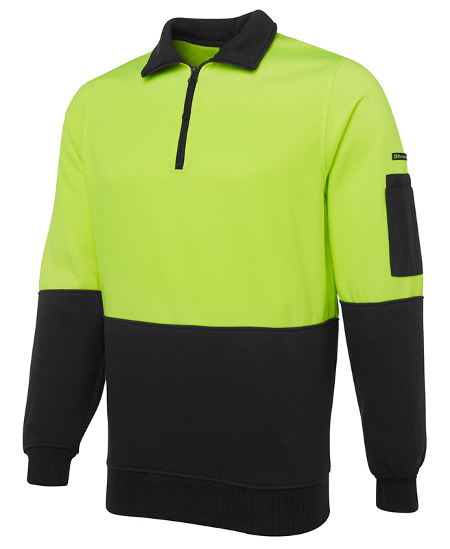 JB Hi Vis Half Zip Fleecy