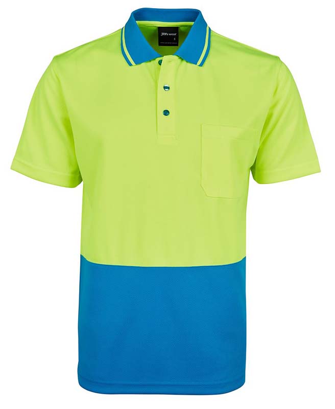 Hi Vis S/S Non Cuff Traditional Polo Shirt