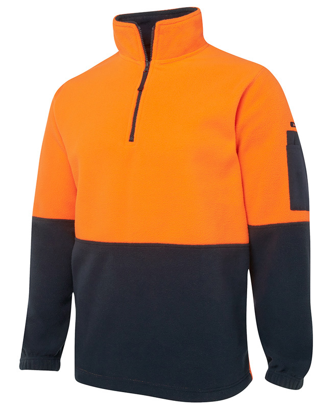 JB Hi Vis Half Zip Polar Fleece