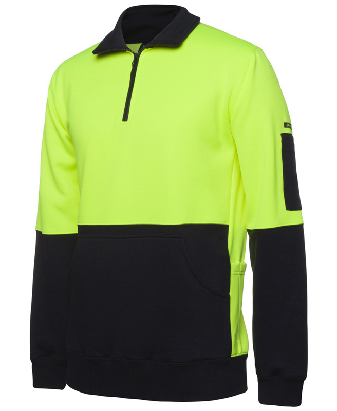 JB Hi Vis 330G 1/2 Zip Fleece