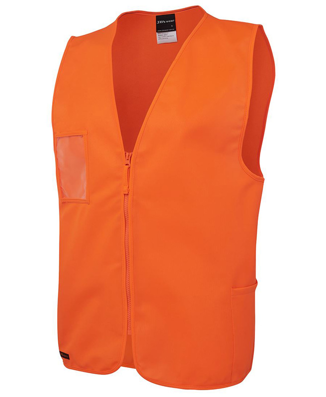 JB Hi Vis Zip Safety Vest