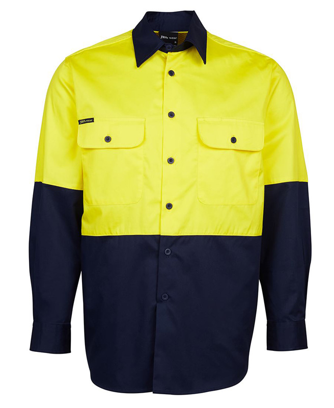 JB Hi Vis Traditional Work Shirt 150G