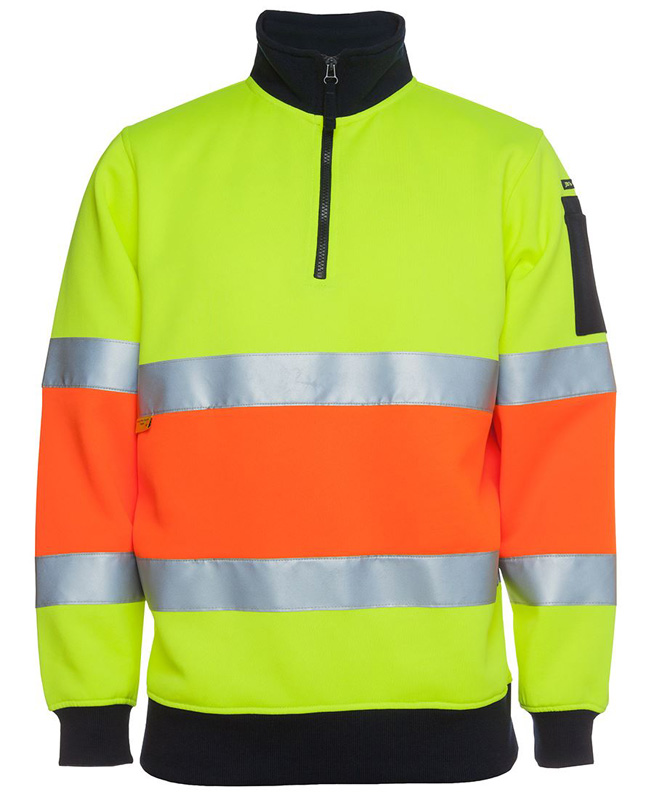 JB Hi Vis 1/2 Zip (D+N) Fleecy Sweat