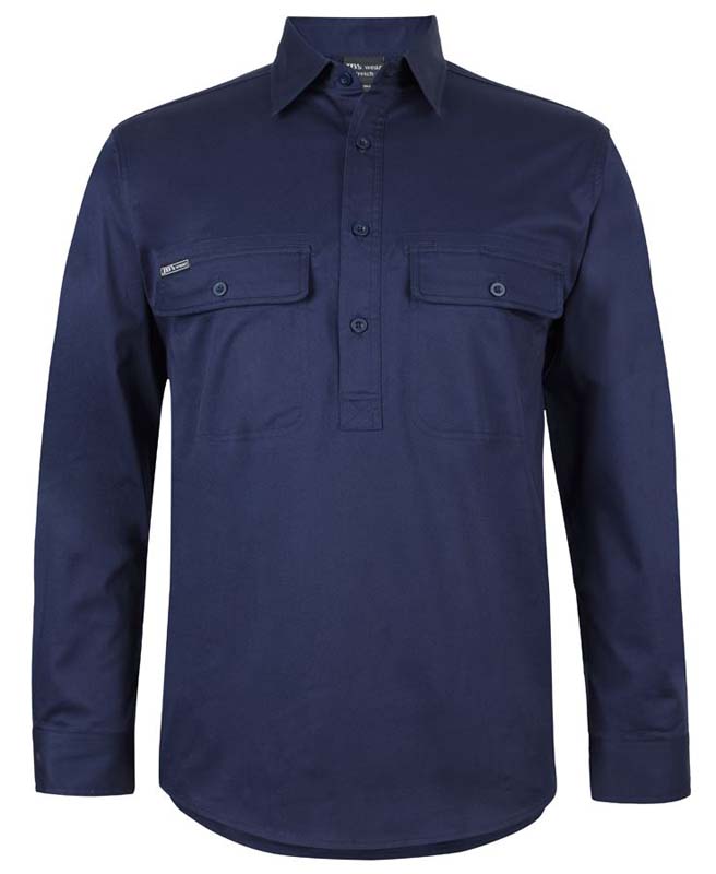 JB's L/S Stretch Close Front Work Shirt