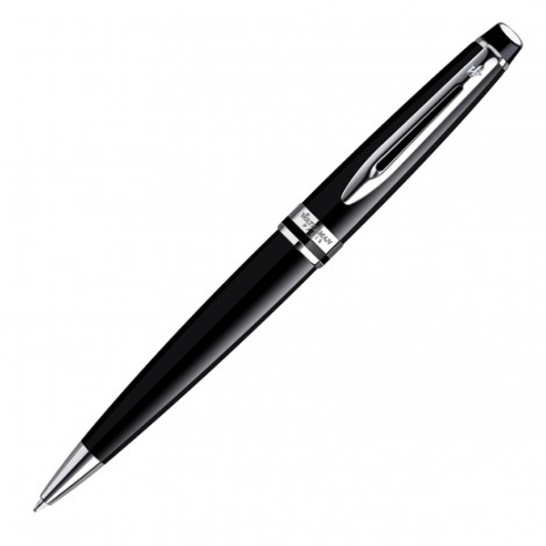 Waterman New Expert Ballpoint Pen- Lacquer Black/Chrome