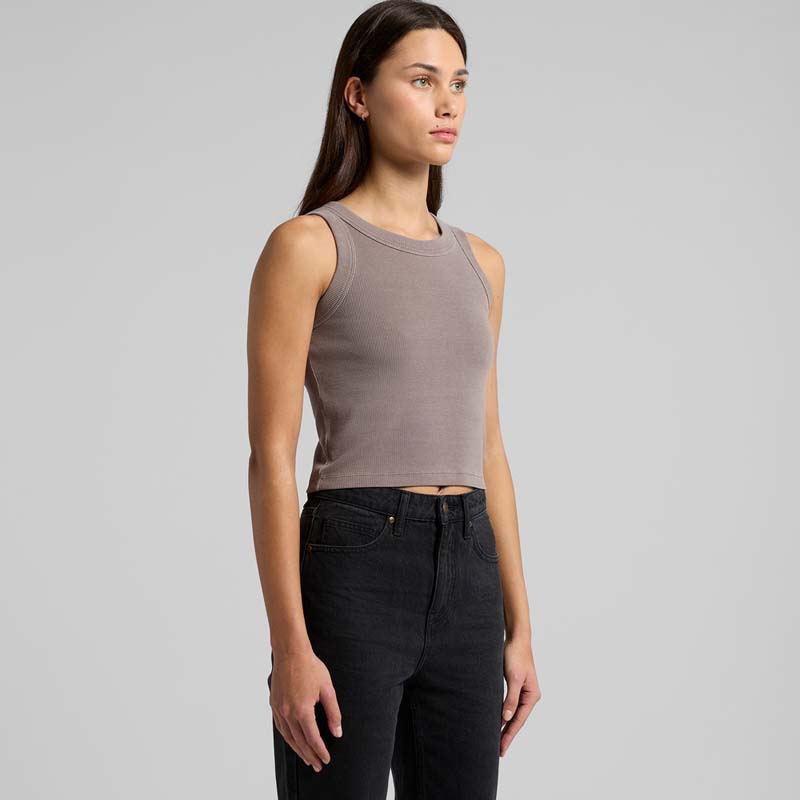 AS Colour Wo's Faded Organic Rib Crop Tank image7
