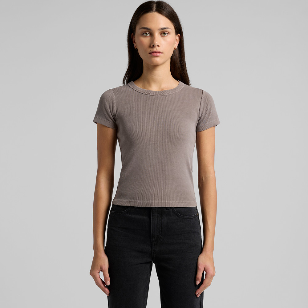 AS Colour Wo's Faded Organic Rib Baby Tee