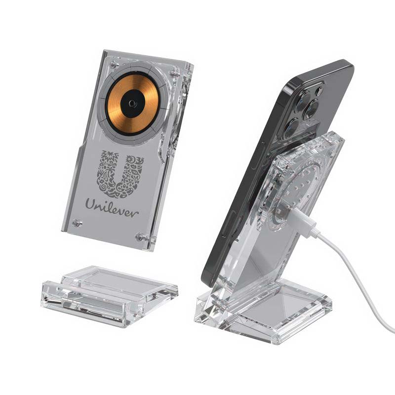 Norris 15W Acrylic Magnetic Wireless Charging Stand