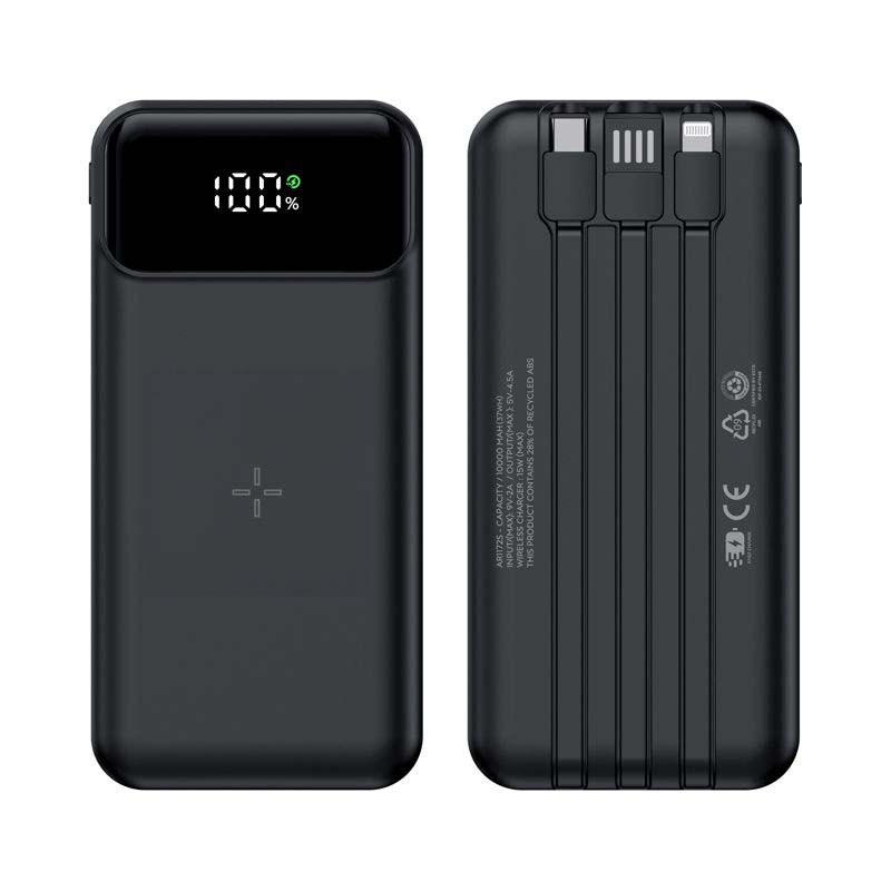 Bowden Quick Charge Wireless Power Bank - 10,000 mAh
