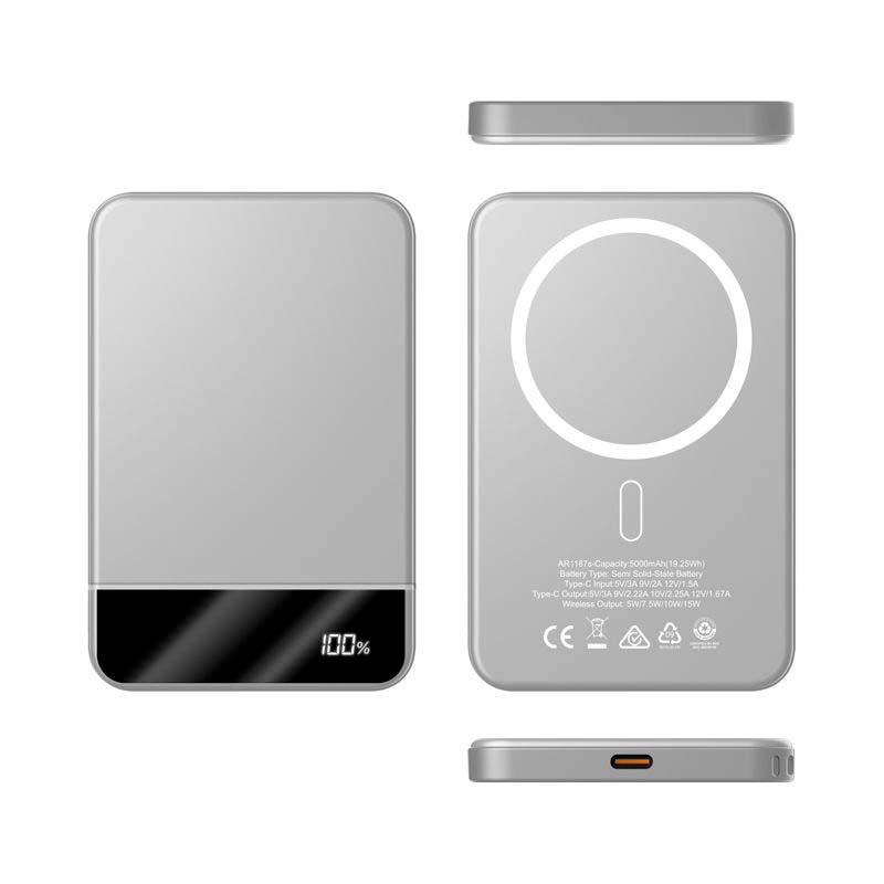 Apex Semi-Solid-State 22.5W MagSafe Wireless Power Bank - 5000 mAh
