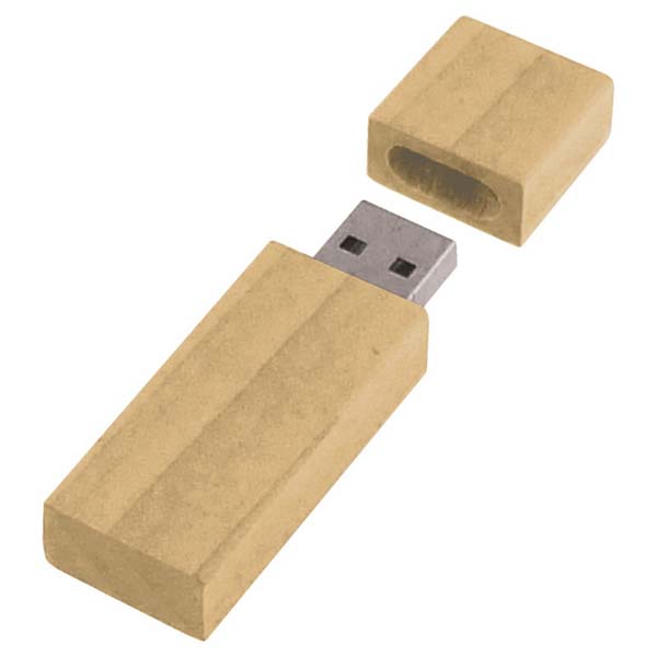 Slim Bamboo Flash Drive 2GB