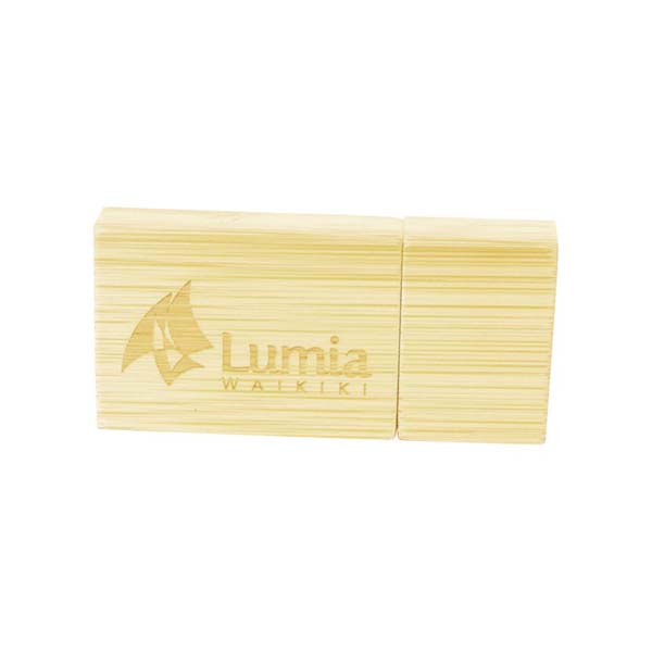 Magnetic Bamboo USB Drive 2GB