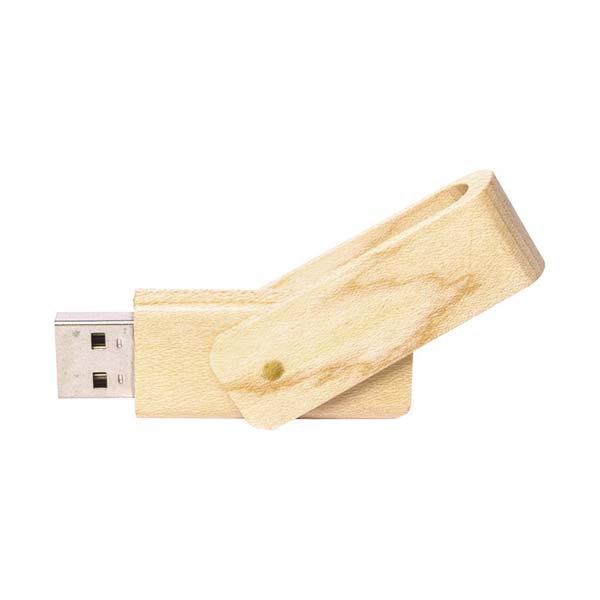Bamboo Swivel Flash Drive - 4GB