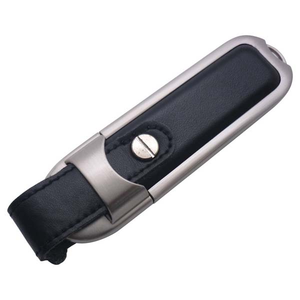 Metal Leather Flash Drive 16GB