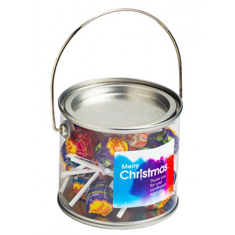 Medium PVC Bucket filled with Chuppa Chups