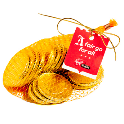 Mixed Gold Chocolate Coins Bag