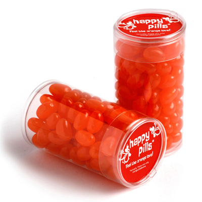 Pet Tube Filled with Jelly Beans 100g