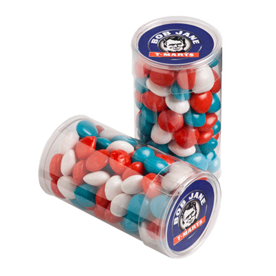 Pet Tube filled with Chewy Fruits 100g