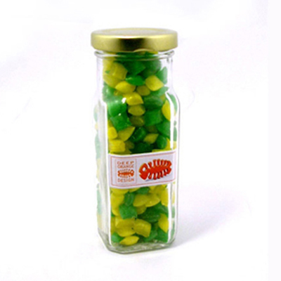 Corporate Coloured Humbugs in Tall Jar 180G