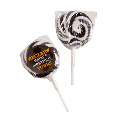 Medium Candy Lollipops - Black
