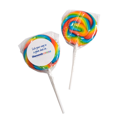 Medium Candy Lollipops - Rainbow