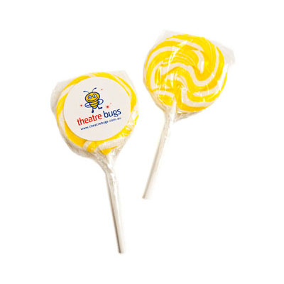 Medium Candy Lollipops - Yellow