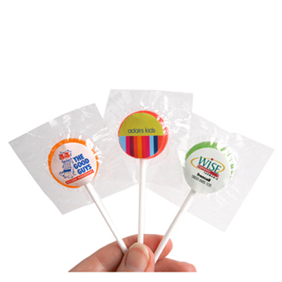 Small Branded Lollipops