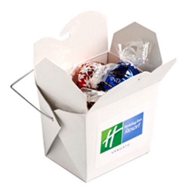 White Noodle Box - Lindor Balls x5