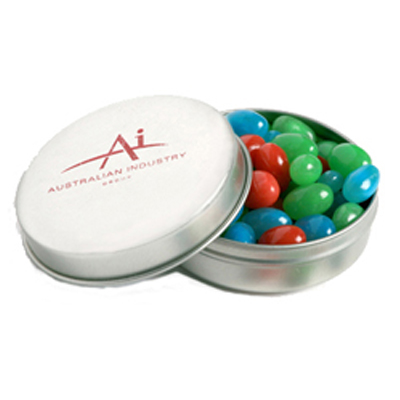 Candle Tin Filled with Mini Jelly Beans 50g