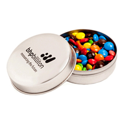 Candle Tin Filled with M&Ms 50g