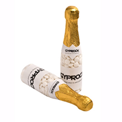 Champagne Bottle Filled with Mints