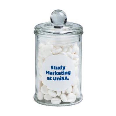 Small Apothecary Jar Filled with Mints 115g