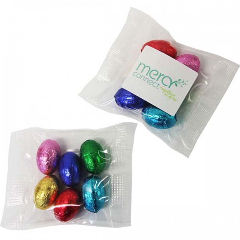 Mini Solid Easter Eggs In Bag x6