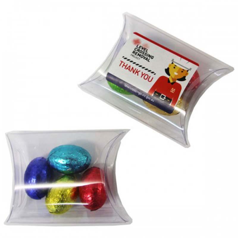 Easter Eggs placed in Pillow Pack x4