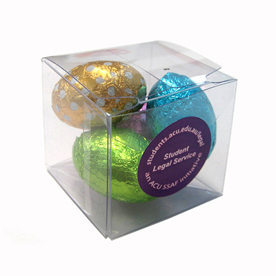 4 Mini Easter Eggs in Cube