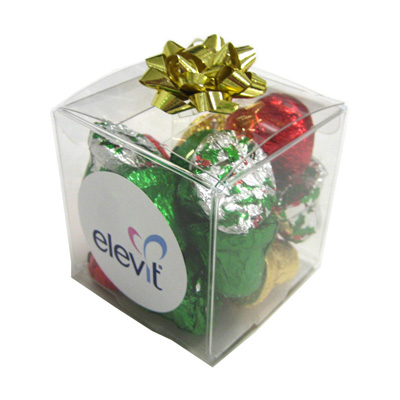 Cube Filled with Christmas Chocolates 60g