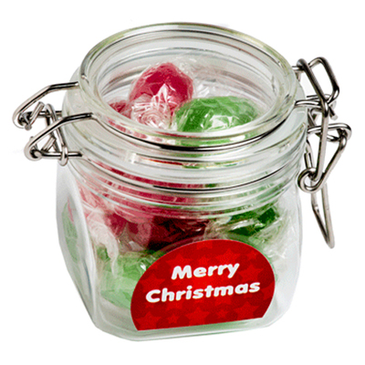 Christmas Boiled Lollies In Canister