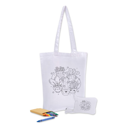 Colouring Foldable Calico Bag - China Direct