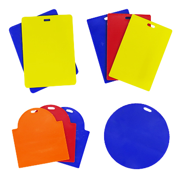 Hard Bag Tag (Round, Rectangle, Shield)